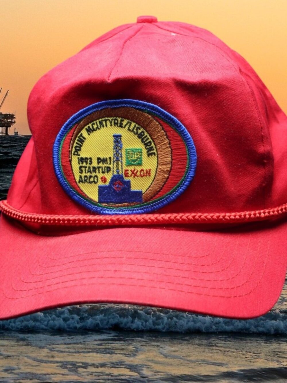1993 PMJ STARTUP ARCO BP Exxon Oil Gas Hat Cap Lisburne  Alaska North Slope